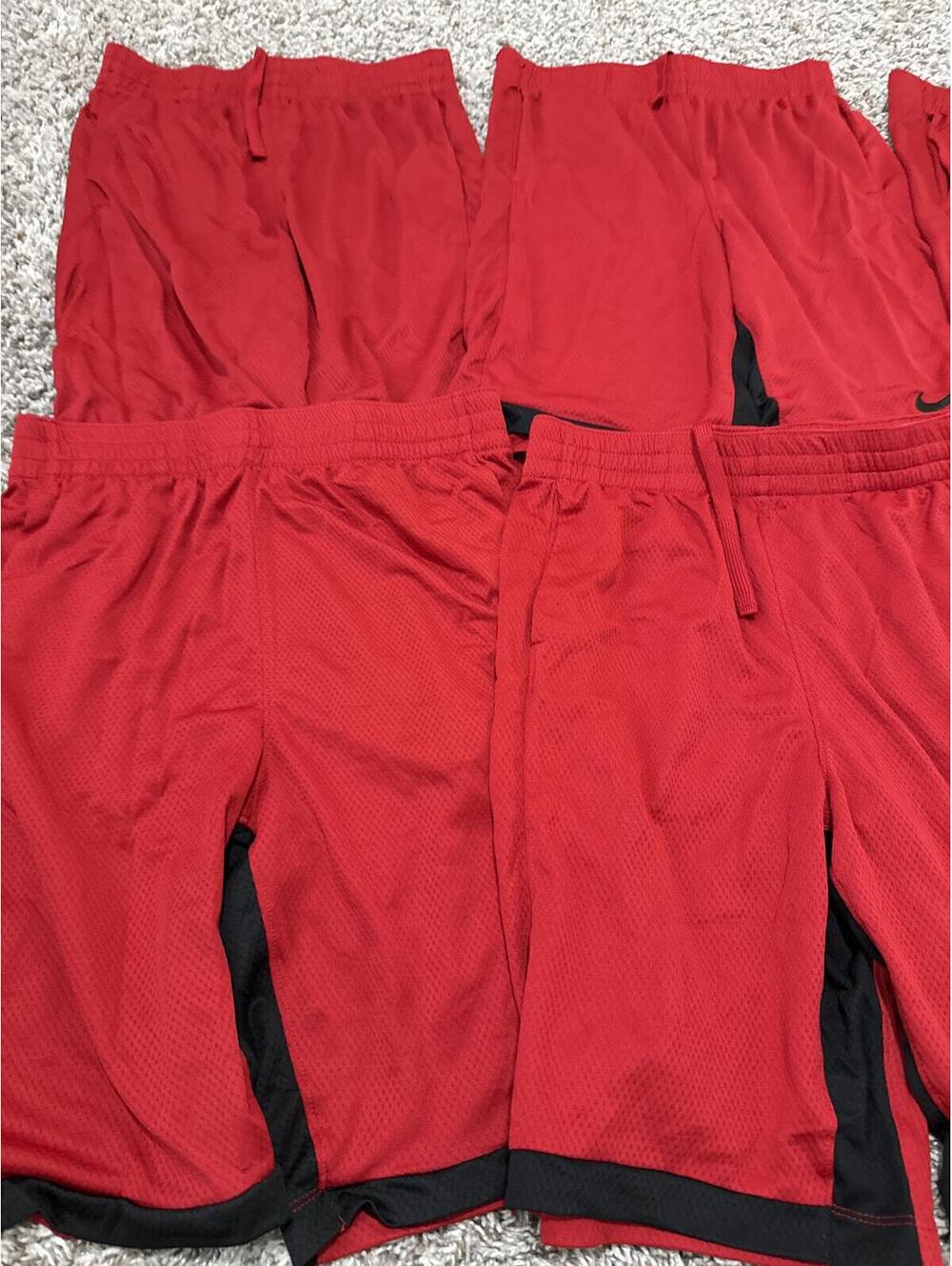 Nike Kids Red Black Basketball Active Dri-FIT Shorts XL Lot of 6 Bundle - Picture 2 of 5